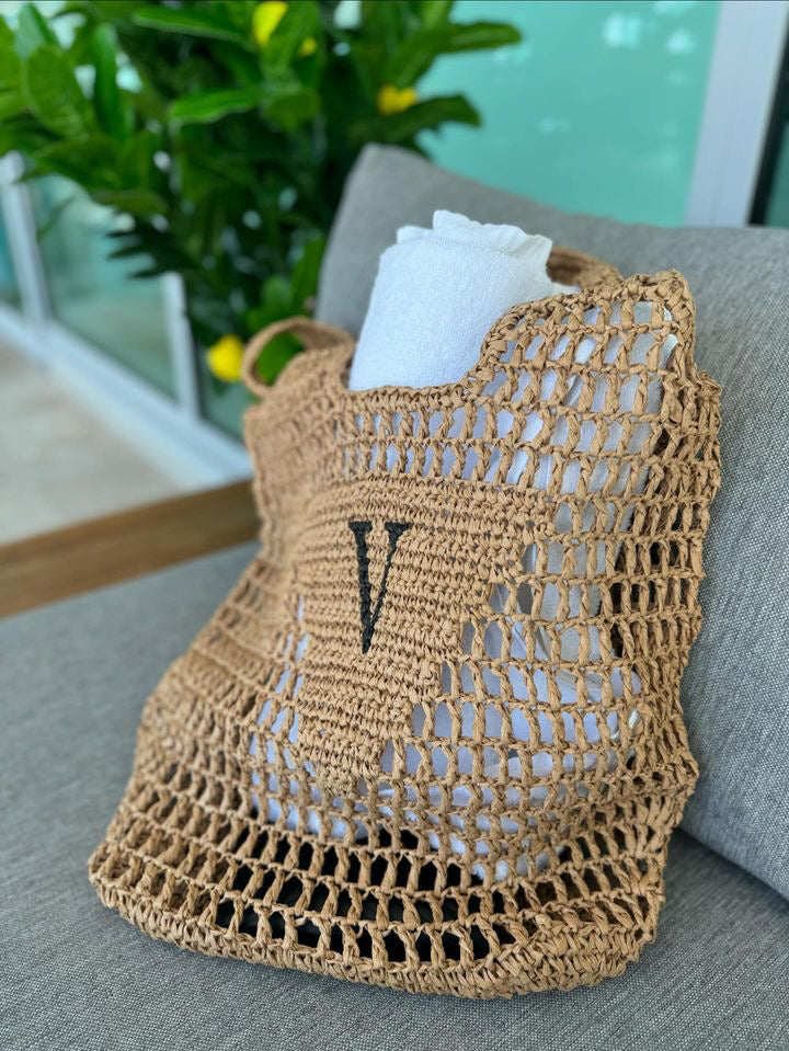 Luxury Woven Raffia Bag