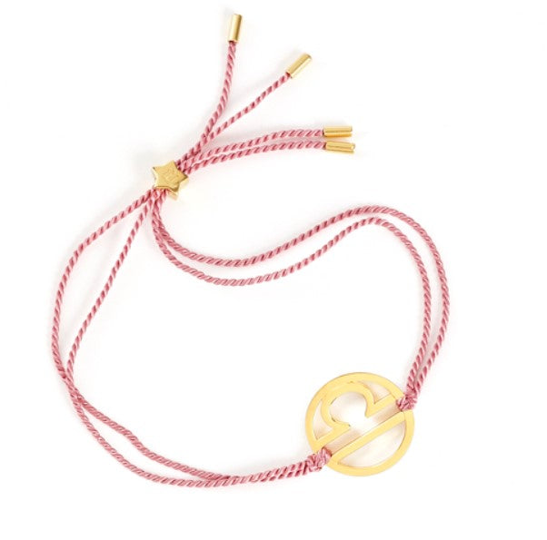 pastel ping gold plated libra bracelet