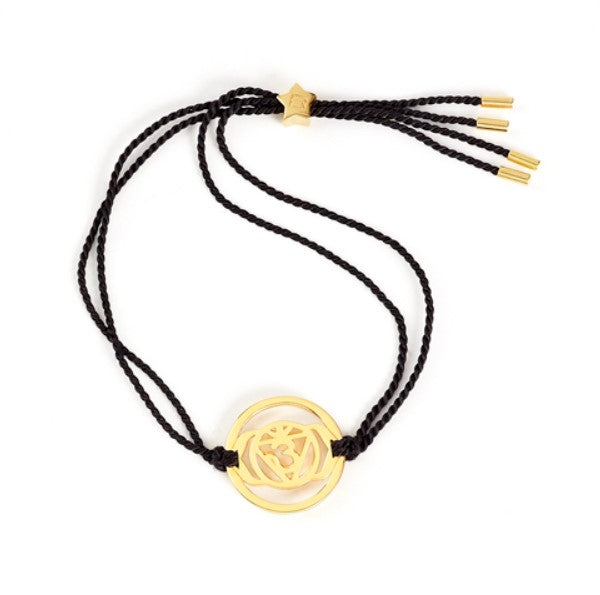 the brow chakra gold black cord Koala Blu