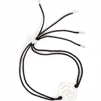 Muladhara Root Chakra in Silver with Black Cord