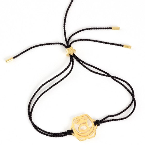 Sacral Chakra Gold with Black Cord - Australia