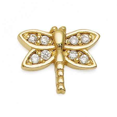 GOLD DRAGON FLY  - CZ